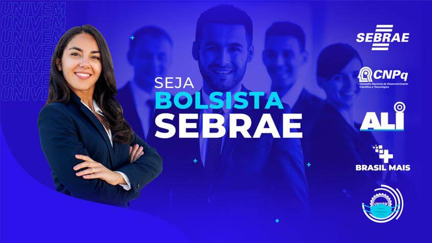 Jovens com curso superior têm oportunidade de bolsa incentivo do Sebrae