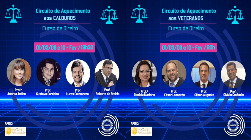 Curso de Direito do UNIVEM promove Circuito de Aquecimento aberto ao público