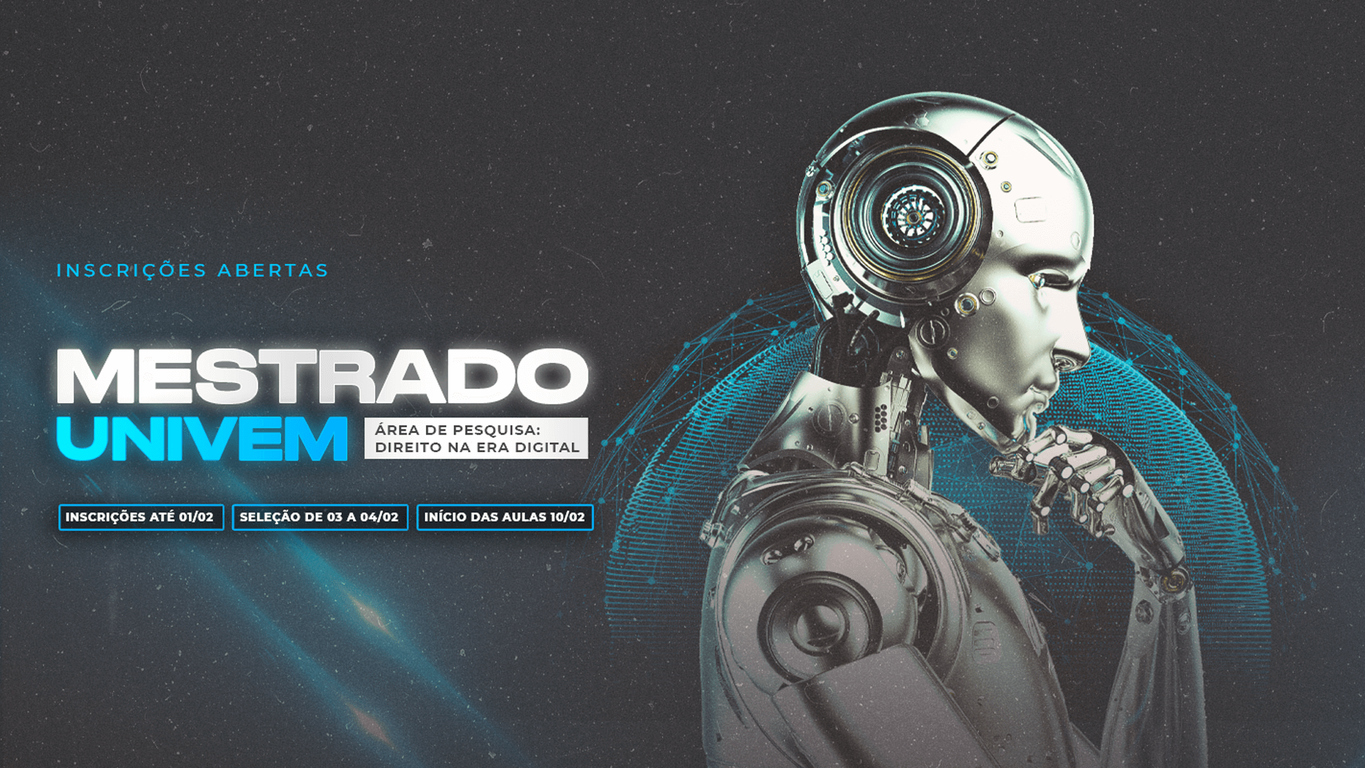 Últimas vagas para o processo seletivo de 2023 do curso de Mestrado em Direito do Univem